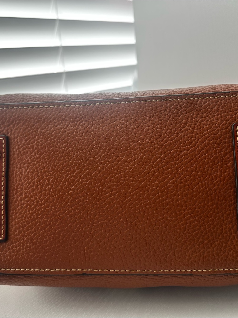 Dooney & Bourke Pebbled Leather Satchel in Cognac - Picture 4 of 11